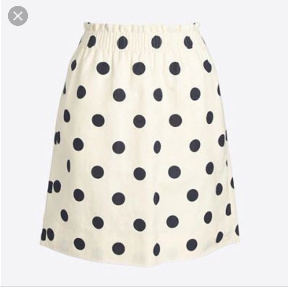 Jcrew Factory Polka Dot Sidewalk Skirt